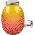 Big Summer Colorful Glass Beer Beverage Fruit Juice Dispensers with faucet